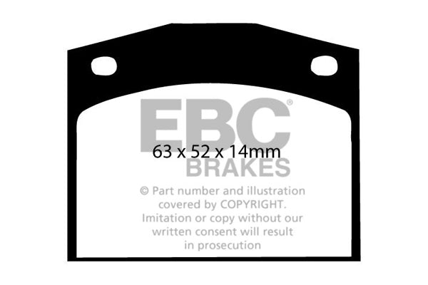 Pastiglie Freno EBC Ultimax DP238 per Honda Civic (1st Gen)