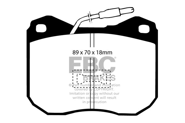 Pastiglie Freno EBC Ultimax DP239 per Peugeot 505, Peugeot 504 e altre