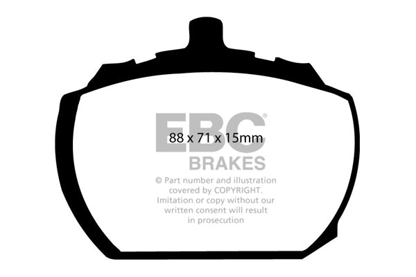 Pastiglie Freno EBC Ultimax DP240 per Freight Rover Sherpa Van, Ford Transit (1st Gen) e altre