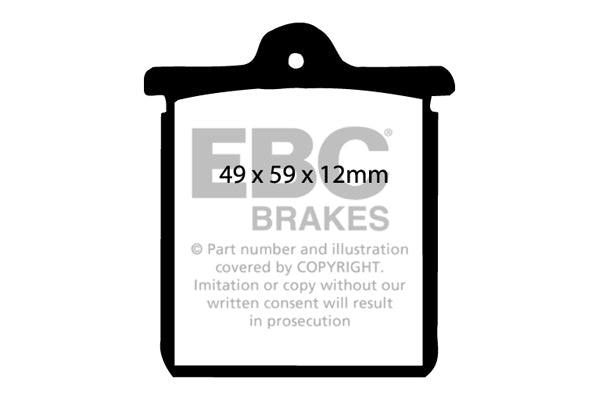 Pastiglie Freno EBC Ultimax DP244 per Citroen SM
