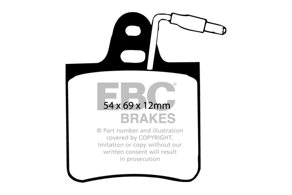 Pastiglie Freno EBC Ultimax DP245 per Citroen SM, Citroen GS e altre