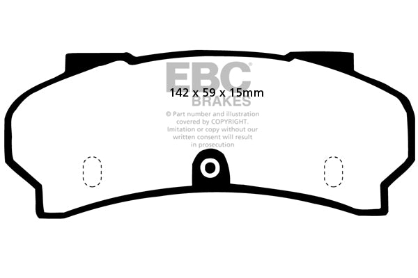 Pastiglie Freno EBC Ultimax DP252 per Peugeot J7 e Peugeot J9