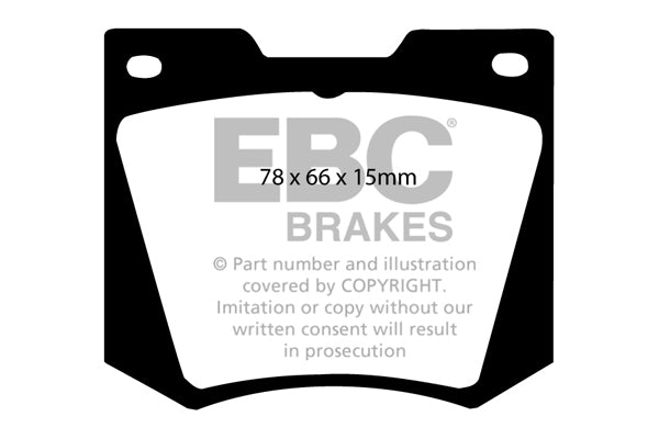 Pastiglie Freno EBC Ultimax DP258 per TVR Vixen, Fairthorpe TX e altre