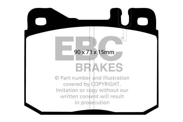 Pastiglie Freno EBC Greenstuff DP2261 per Mercedes-Benz (W123), Mercedes-Benz (W126) e altre