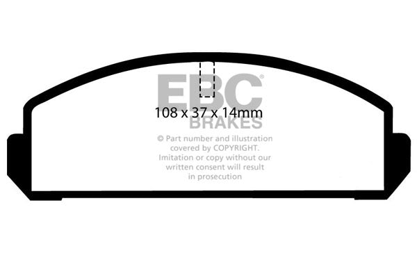 Pastiglie Freno EBC Ultimax DP271 per Mazda 323, Mazda 323 Estate e altre