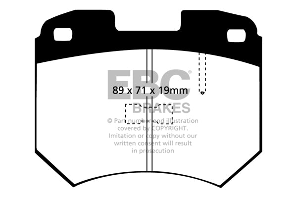 Pastiglie Freno EBC Ultimax DP274 per Audi 100