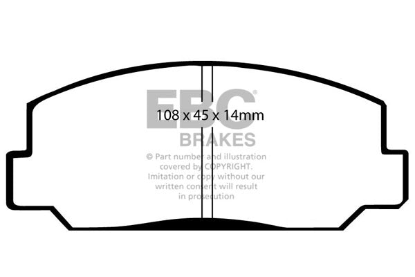 Pastiglie Freno EBC Ultimax DP281 per Honda Accord