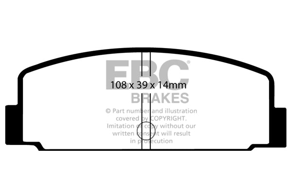 Pastiglie Freno EBC Ultimax DP290 per Mitsubishi Sapporro, Mitsubishi Starion e altre