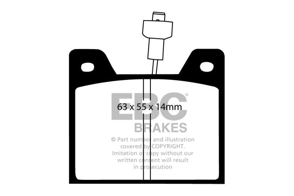 Pastiglie Freno EBC Ultimax DP292 per Chrysler Horizon, Talbot Horizon e altre