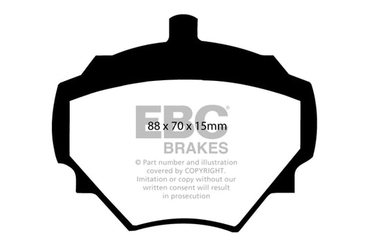 Pastiglie Freno EBC Yellowstuff DP4294R per Land Rover Defender 90
