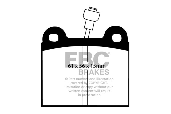 Pastiglie Freno EBC Ultimax DP295 per Chrysler Horizon, Matra Bagheera e altre
