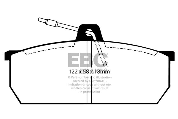 Pastiglie Freno EBC Ultimax DP297 per Lancia Gamma e Lancia Gamma Coupe