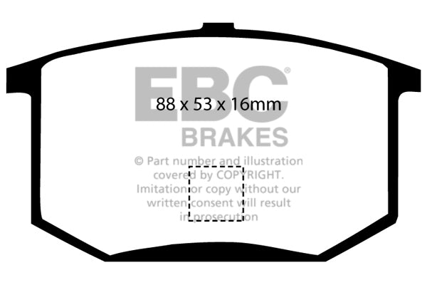 Pastiglie Freno EBC Redstuff DP3298C per Lotus Esprit