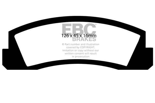 Pastiglie Freno EBC Ultimax DP309 per Lada Niva