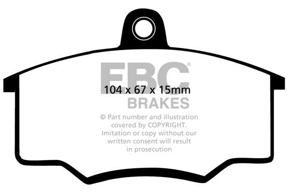 Pastiglie Freno EBC Ultimax DP310/2 per Audi 80 e Audi Coupe