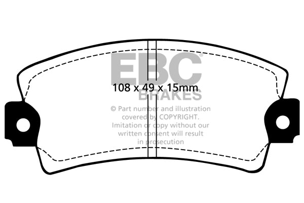 Pastiglie Freno EBC Greenstuff DP2317 per Alfa Romeo 33, Alfa Romeo Sprint e altre