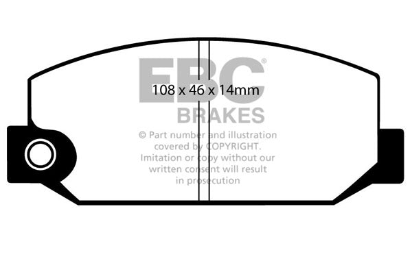 Pastiglie Freno EBC Ultimax DP319 per Subaru 284/MV/Shifter