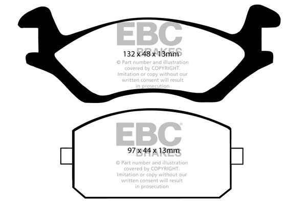 Pastiglie Freno EBC Ultimax DP322 per Toyota Starlet, Toyota Corsa e altre