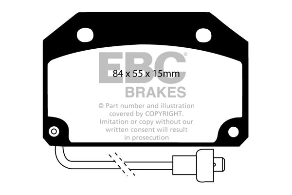 Pastiglie Freno EBC Ultimax DP332 per Talbot Horizon, Chrysler Horizon e altre