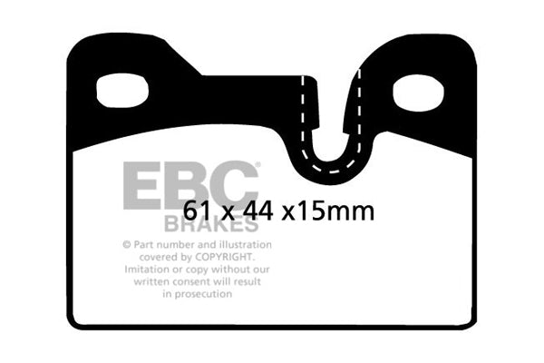 Pastiglie Freno EBC Ultimax DP342 per BMW Serie 3 (E21) e BMW Alpina B6 (E21)