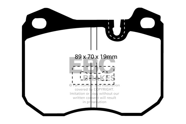Pastiglie Freno EBC Redstuff DP3345C per Porsche 928
