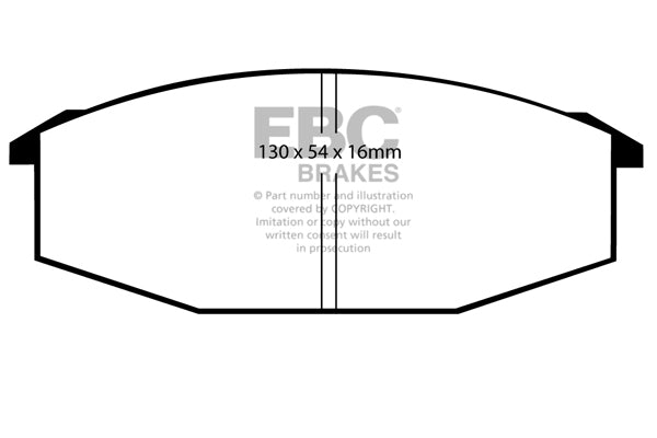 Pastiglie Freno EBC Ultimax DP352 per Nissan Urvan, Nissan 280ZX e altre