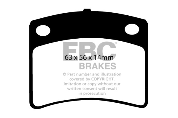 Pastiglie Freno EBC Ultimax DP367 per Nissan 280C, Datsun 280C e altre