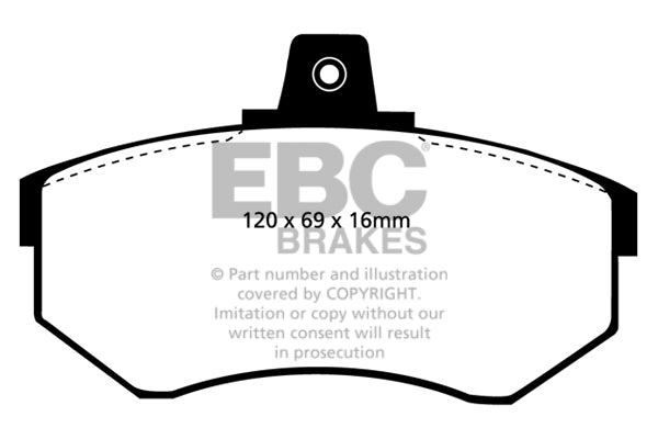 Pastiglie Freno EBC Ultimax DP369/2 per Audi 80, Audi Coupe e altre