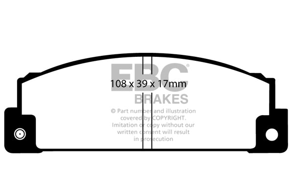 Pastiglie Freno EBC Ultimax DP372 per Fiat 131, Fiat Ritmo e altre