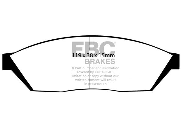 Pastiglie Freno EBC Greenstuff DP2374 per Honda Civic (2nd Gen), Suzuki Alto e altre