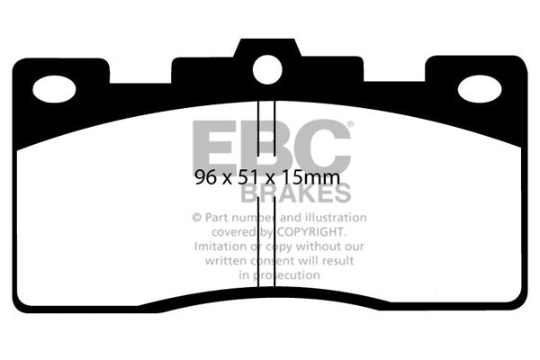 Pastiglie Freno EBC Ultimax DP376 per Toyota Crown e Toyota Celica