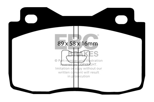 Pastiglie Freno EBC Ultimax DP378 per Fiat Fiorino