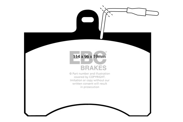 Pastiglie Freno EBC Ultimax DP395 per Fiat 242, Citroen C35 e altre
