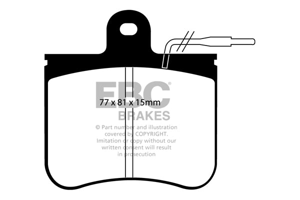 Pastiglie Freno EBC Ultimax DP406 per Citroen Axel e Citroen GSA