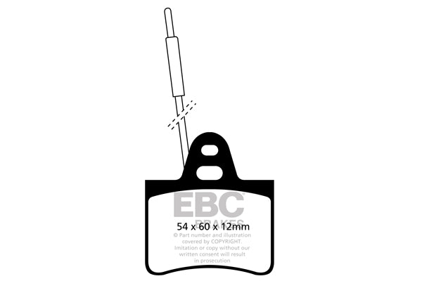 Pastiglie Freno EBC Ultimax DP412 per Citroen Mehari
