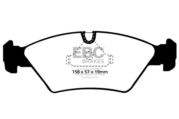 Pastiglie Freno EBC Redstuff DP3414C per Ferrari Mondial, Ferrari 328 e altre