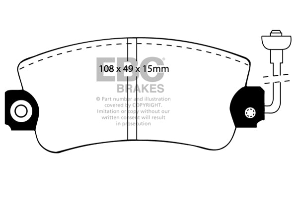 Pastiglie Freno EBC Ultimax DP417 per Chrysler Alpine, Dacia Duster e altre