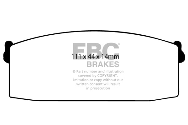 Pastiglie Freno EBC Ultimax DP418 per Nissan Skyline (R30) e Nissan Stanza