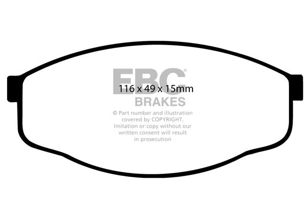 Pastiglie Freno EBC Ultimax DP419 per Toyota Cressida