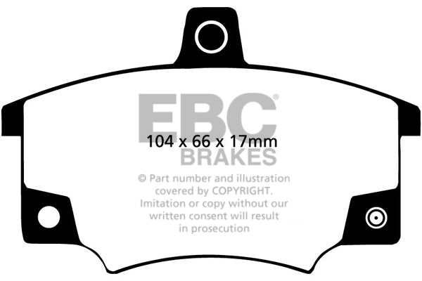Pastiglie Freno EBC Ultimax DP420/2 per Fiat Tipo, Fiat Tempra e altre