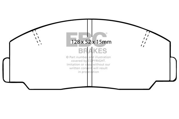 Pastiglie Freno EBC Ultimax DP424 per Toyota Lite-Ace
