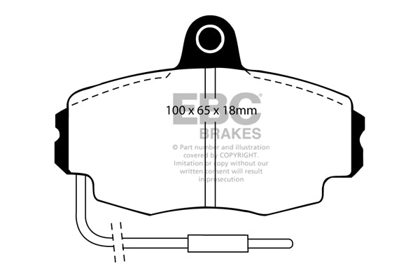Pastiglie Freno EBC Greenstuff DP2426 per Citroen ZX, Renault 18 e altre