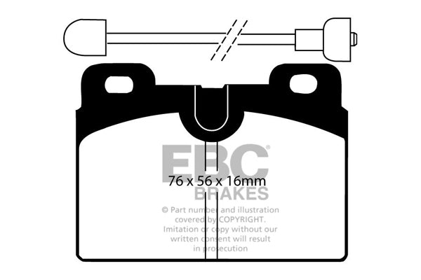 Pastiglie Freno EBC Ultimax DP428 per Talbot Horizon e Matra Rancho