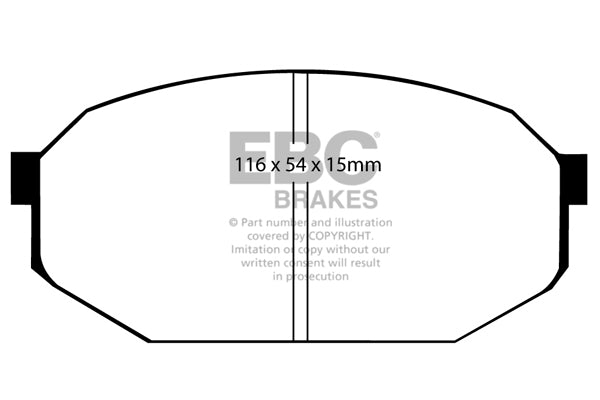 Pastiglie Freno EBC Ultimax DP433 per Mitsubishi Starion, Mitsubishi Galant e altre