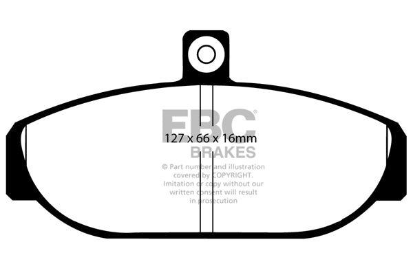 Pastiglie Freno EBC Yellowstuff DP4435R per Volvo 740, Volvo 760 e altre