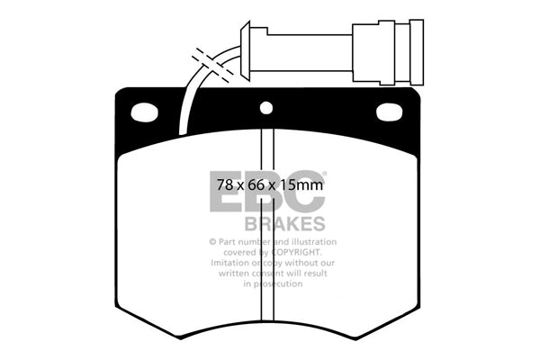 Pastiglie Freno EBC Ultimax DP436 per Ford Granada