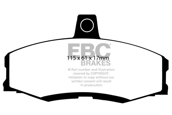 Pastiglie Freno EBC Greenstuff DP2438 per Ford Sierra, Skoda Felicia e altre