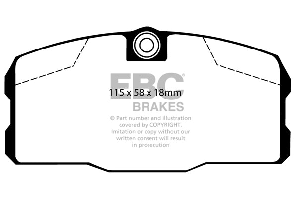 Pastiglie Freno EBC Ultimax DP443 per Mercedes-Benz (W126)