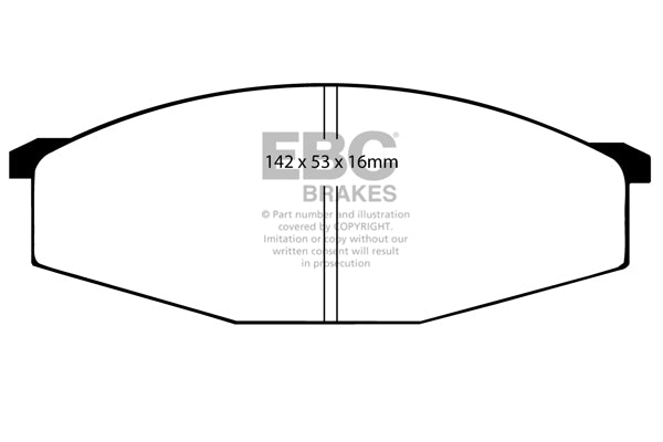 Pastiglie Freno EBC Greenstuff DP6445 per Nissan Patrol e Datsun Patrol