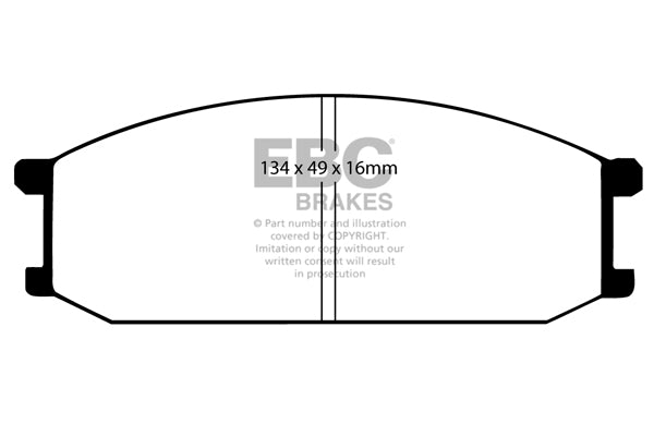 Pastiglie Freno EBC Ultimax DP446 per Mitsubishi L 300